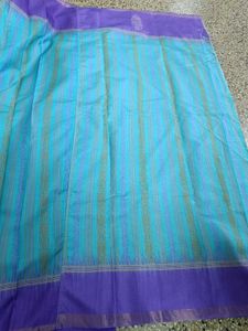 Like New Purple And Aqua Blue Joint Saree