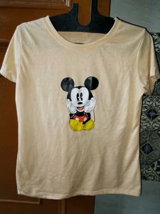 Printed Elegant Short Sleeve Round Neck Tshirt...