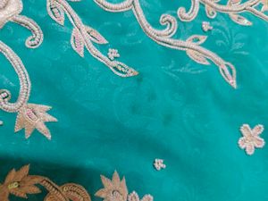 Moti Work Beautiful Design Saree No Blouse