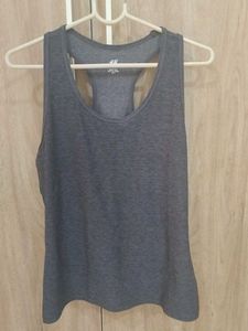 H&M Gray Racerback Tank Top