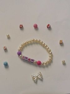 Custom Pearl Name Bracelet