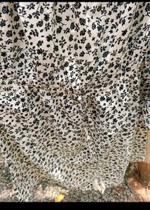 Blus Floral Off-Shoulder Dress large size