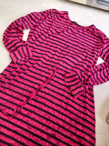 Striped Pink Tunic Top