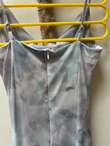 Tie-Dye Cowl Neck Dress