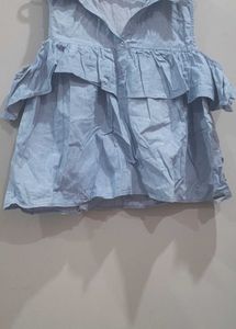 Gap Sleeves Top Denim Xl Unused