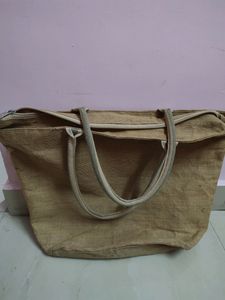 Jute cloth big size handbag