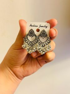 Silver Oxidised Earrings