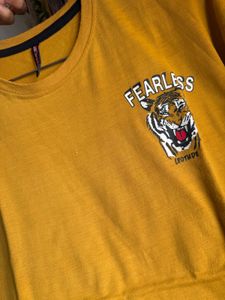Combo Of 2 Fearless Tiger Graphic Tee