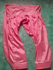 New Pink Satin Salwar Only 1 Time Used