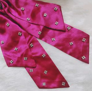 Long Tail Bow With Rhinestone