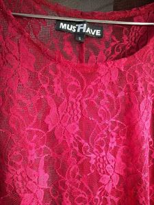 Pink Lace Top