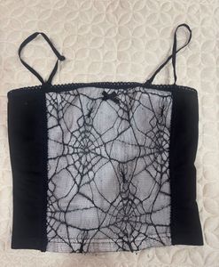 Black Lace Tank Top Gothic