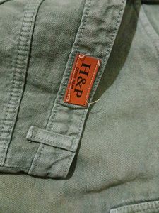Green Cargo Jeans Only One Time Used