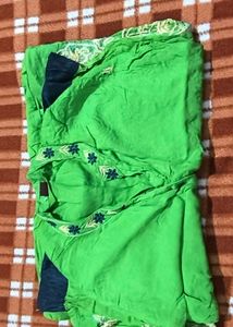 Green Embroidered Kurta