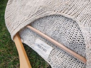 Oversized Off White Sweater For Everyday Wear