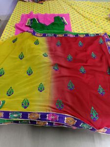 Georgette Sarees With Blouse