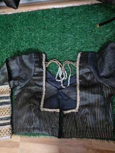 Elegant Black &amp; Gold Blouse