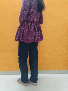 Pure Bandhani Cotton Trending Kurti