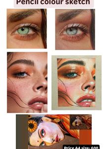 Customize Pencil Colour Sketch