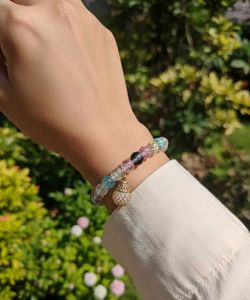 Pastel Bead Bracelet with Charm( pack of 2)