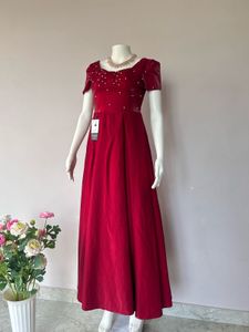 Elegant Maroon Ethnic Gown