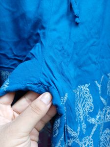 Sale 🔥🔥High Low Cotton Kurta With Pant Set 🔵💙