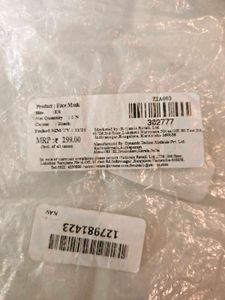 Black Face Mask For Women, New, Not Used