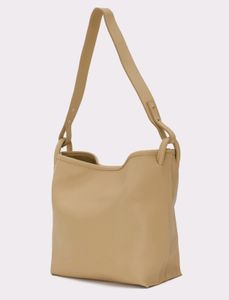 Twenty Dresses Beige Textured Oversized Tote Bag