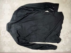 Black Button-Down Shirt