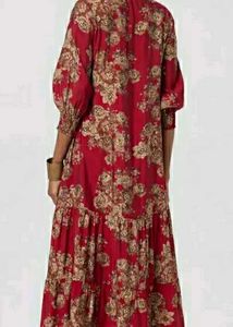 FASHOR Women&#39;s Floral Cotton A-line Midi Dress 👗