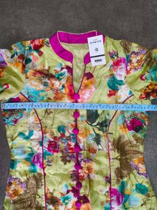 Elegant Floral Long Kurti Gown with Inner
