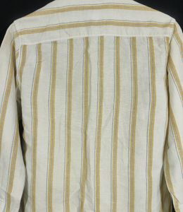 NetPlay Cream &amp; Yellow Striped Casual Shirt (Men)