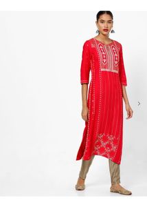 Red  Kurta from W
