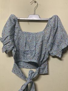 Floral Print Crop Top