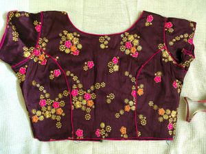 Embroidered Floral Blouse