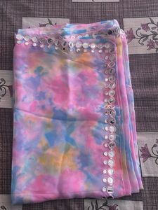 Women Georgette Multi color saree