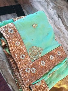 Gold Saree.