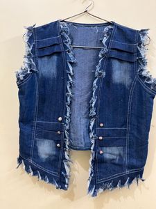 Trendy Denim Shrug