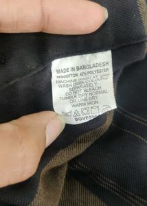 HIGHLANDER Black/Olive Checked Casual Shirt