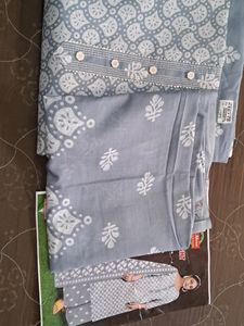Batik Printed Cotton Blend Suit