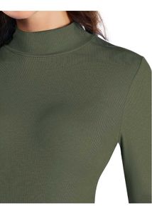 H&amp;M Army Green Long-sleeve Bodysuit