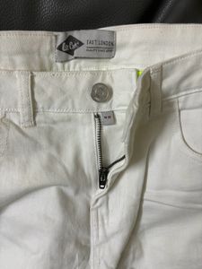 White Denim Shorts