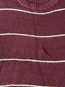Striped Maroon Sweater