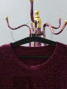 Maroon Sweater Dress