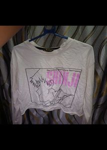 Shinji Anime Graphic Crop Top