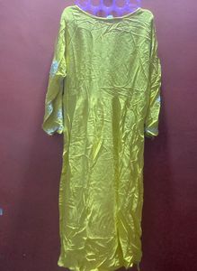 Yellow Embroidered Kurta