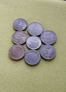 Vintage Indian Coin Collection 8 Pcs Set.