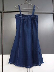 Denim middi/ one piece/ Button-Down Sundress