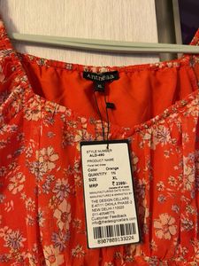 Floral Print Dress with puff Sleves