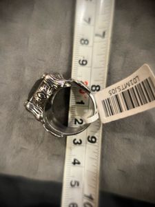 Mens Biker Black Gem Ring
